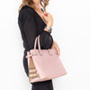 Burberry Banner Blush Leather Tote Bag