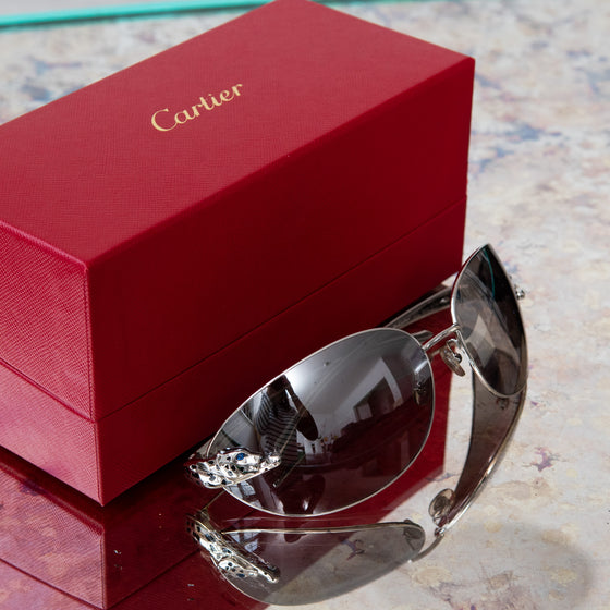 Cartier Vintage Limited Edition Panthere de Aviator Sunglasses