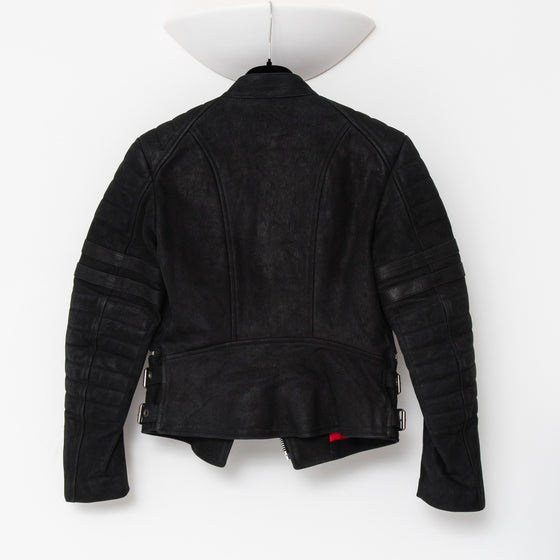 Celine Classic Black Biker Suede Jacket