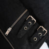 Celine Classic Black Biker Suede Jacket