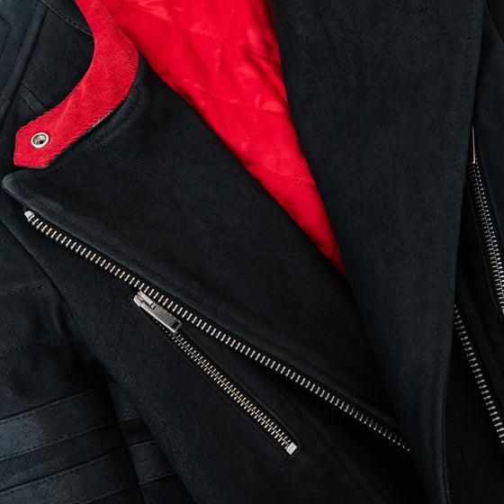 Celine Classic Black Biker Suede Jacket