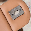 Chanel Chevron Tan Leather Flap Bag