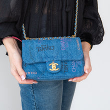  Chanel  Blue Denim Small Flap Bag Chanel