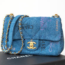  Chanel  Blue Denim Small Flap Bag