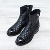 Chanel Black Quilted Leather Ankle Boots