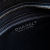 Chanel Black Leather Tote Bag Medallion Detail