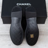 Chanel Black Leather Loafers