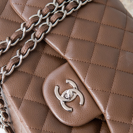 Chanel Brown Double Flap Jumbo Bag