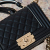 Chanel Black Small Boy Bag Top Handle