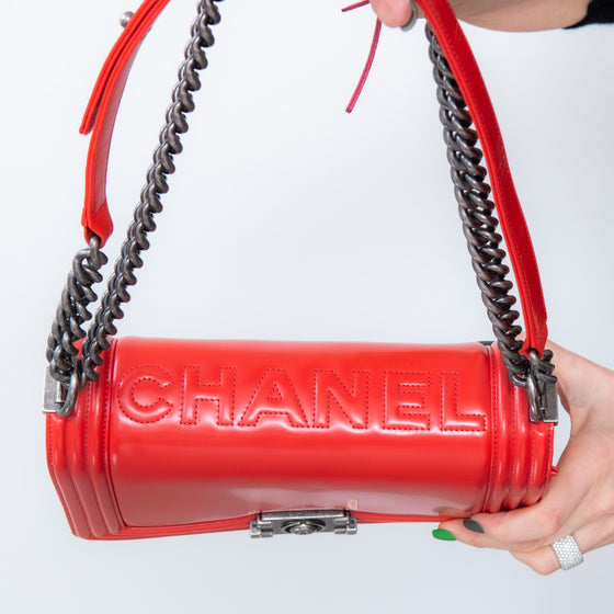 Chanel Red Medium  Boy Bag Chanel