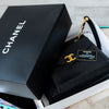 Chanel Black Leather Tote Bag Triple Compartment
