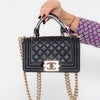 Chanel Black Small Boy Bag Top Handle