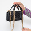 Chanel Black Small Boy Bag Top Handle