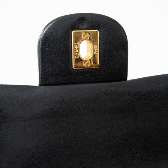 Chanel Vintage Black Medium Classic Double Flap Bag