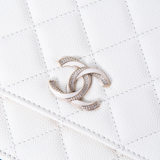 Chanel White Wallet On Chain Bag