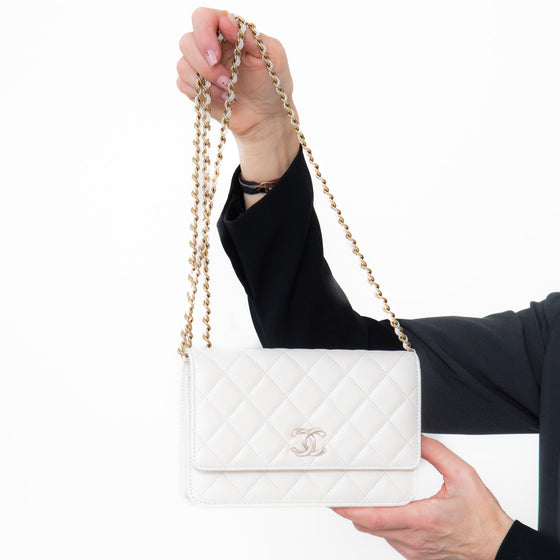 Chanel White Wallet On Chain Bag