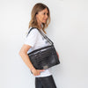 Chanel Black Large Reverso Aligator And Patent Boy Bag