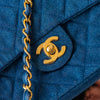 Chanel Vintage Denim Mini Square Flap Bag