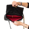 Chanel 19 Small Medium Black Goatskin Leather Flap Bag