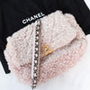 Chanel 19 Small Medium Pink Shearling Leather Flap Bag