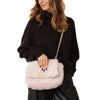 Chanel 19 Small Medium Pink Shearling Leather Flap Bag