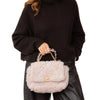 Chanel 19 Small Medium Pink Shearling Leather Flap Bag