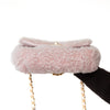 Chanel 19 Small Medium Pink Shearling Leather Flap Bag