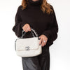 Chanel 19 Off White Small Medium Leather Flap Bag