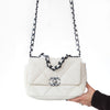Chanel 19 Off White Small Medium Leather Flap Bag