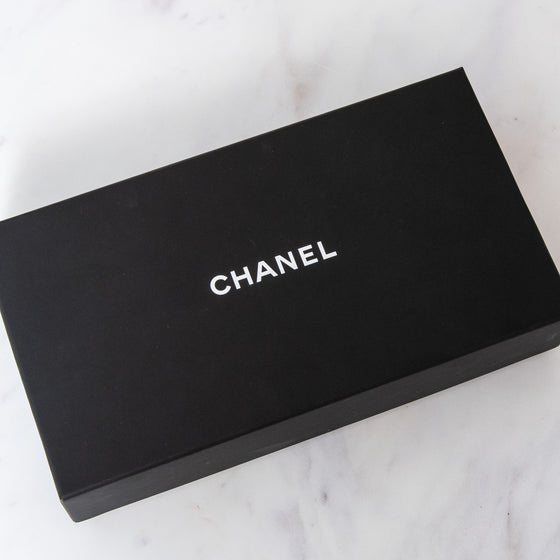 Chanel Black Caviar Leather Double Zip Crossbody Bag