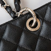 Chanel Grand Shopper Black Caviar Leather Tote Bag