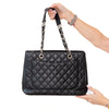Chanel Grand Shopper Black Caviar Leather Tote Bag