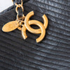 Chanel Black Micro Chevron Surpique Lambskin Leather Tote Bag
