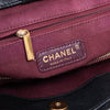 Chanel Black Micro Chevron Surpique Lambskin Leather Tote Bag