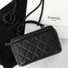 Chanel So Black Top Handle Vanity Case Bag