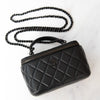 Chanel So Black Top Handle Vanity Case Bag
