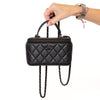 Chanel So Black Top Handle Vanity Case Bag