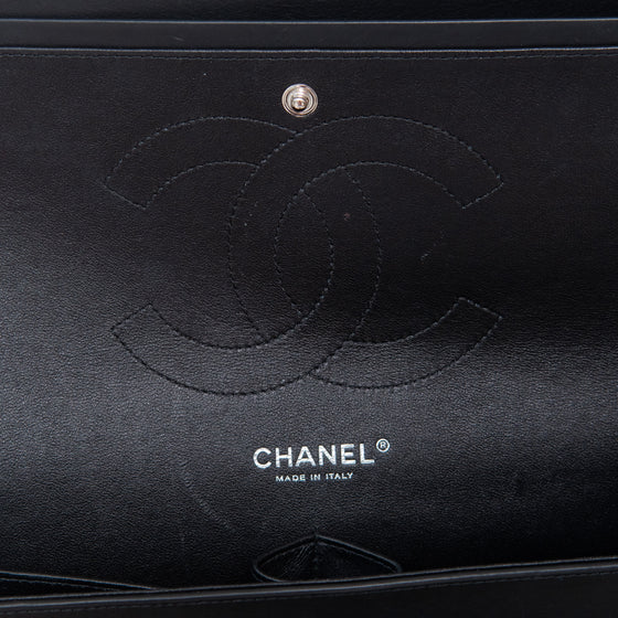 Chanel Jumbo Black Patent Double Flap Bag