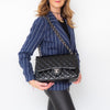 Chanel Jumbo Black Patent Double Flap Bag