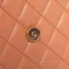 Chanel Dark Blush Leather Square Boy Wallet On Chain Flap Bag