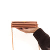 Chanel Dark Blush Leather Square Boy Wallet On Chain Flap Bag