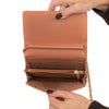 Chanel Dark Blush Leather Square Boy Wallet On Chain Flap Bag