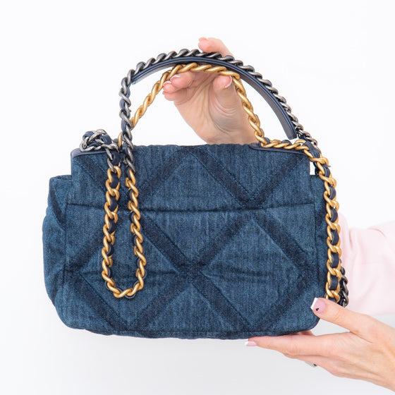 Chanel 19 Denim Medium Flap Bag