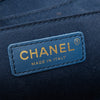 Chanel Quilted Dark Blue Denim Small Vanity Case Bag
