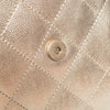Chanel 25 Small Metallic Gold Caviar Leather Hobo Bag
