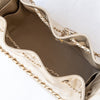 Chanel 25 Small Metallic Gold Caviar Leather Hobo Bag