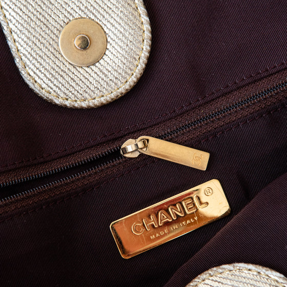 Chanel Graffiti Gold Street Chic Tote Bag