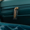 Chanel Blue Green Patent Mini Rectangular Flap Bag