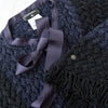 Chanel Navy  Knitted Bolero Fringe Jacket