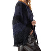 Chanel Navy  Knitted Bolero Fringe Jacket